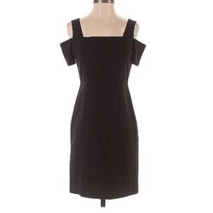 BCBGmaxazria black Ann dress cold shoulder